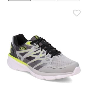 Mens wanderun Fila shoes size 8.5 green gray running shoes